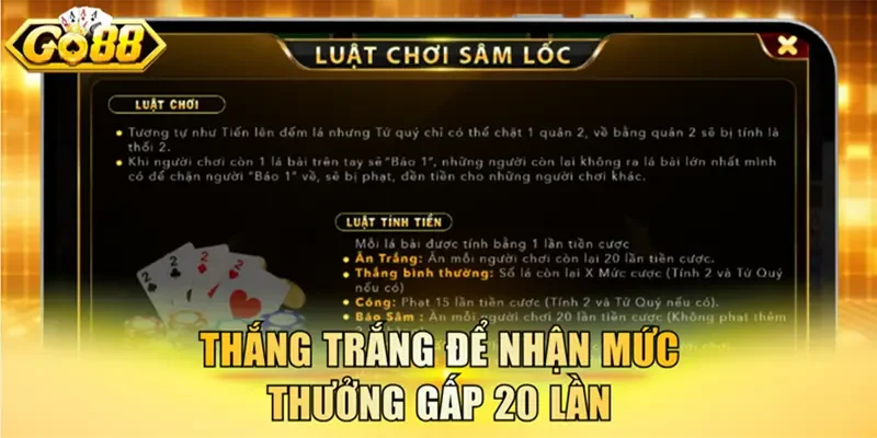 Thắng trắng để nhận mức thưởng gấp 20 lần