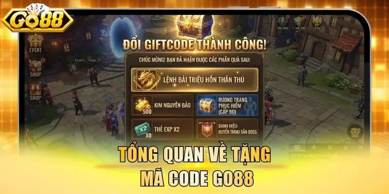 Tổng quan về tặng mã code GO88